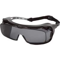 Lunettes &agrave; coques de s&eacute;curit&eacute; Cappture Plus, Lentille Gris, Antibu&eacute;e, Ventilation Ferm&eacute; FMT Sales Ltd