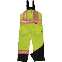 Ripstop Insulated Safety Bib Overall, Polyester, X-Small, High Visibility Lime-Yellow FMT Sales Ltd