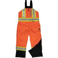 Ripstop Insulated Safety Bib Overall, Polyester, X-Small, High Visibility Orange FMT Sales Ltd