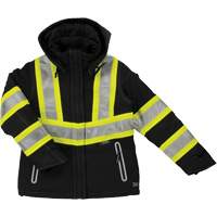 Womens Insulated Flex Safety Jacket, Polyester, Black, X-Small FMT Sales Ltd