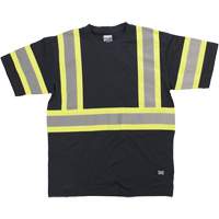 Short Sleeve Safety T-Shirt, Cotton, X-Small, Black FMT Sales Ltd