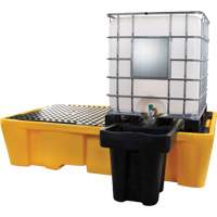 Double palette de d&eacute;versements IBC, Capacit&eacute; de d&eacute;versement 317 gal. US, 89" x 57" x 23" FMT Sales Ltd