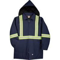 Parka en canard de premi&egrave;re qualit&eacute; avec mat&eacute;riau r&eacute;fl&eacute;chissant, Bleu marine, Petit FMT Sales Ltd