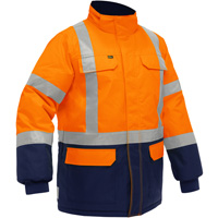Bisley&reg; X-Back Extreme Cold Jacket with Navy Bottom, Polyester, High Visibility Orange, Small FMT Sales Ltd