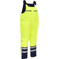 Bisley&reg; Extreme Cold Bib Overall, Polyester, Small, High Visibility Lime-Yellow FMT Sales Ltd