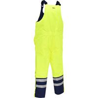 Bisley&reg; Extreme Cold Bib Overall, Polyester, Small, High Visibility Lime-Yellow FMT Sales Ltd
