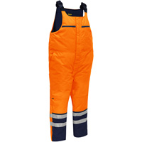 Bisley&reg; Extreme Cold Bib Overall, Polyester, Small, High Visibility Orange FMT Sales Ltd