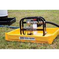 Yellow PVC Mini-Berm, 10 US gal. Capacity, 2' W x 2' L x 4" H FMT Sales Ltd