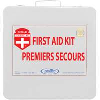 Trousse de premiers soins Shield, R&eacute;pond ou surpasse la norme CSA Z1220-24 type 2 environnements &agrave; faible risque, Moyen (26-50 travailleurs) FMT Sales Ltd