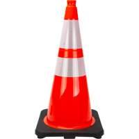 Premium Traffic Cone, 28", Orange, 4" & 6" Reflective Collar(s) FMT Sales Ltd