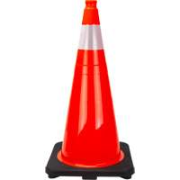 Premium Traffic Cone, 28", Orange, 4" Reflective Collar(s) FMT Sales Ltd