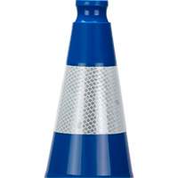 Premium Traffic Cone, 28", Blue, 4" Reflective Collar(s) FMT Sales Ltd
