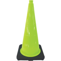 Premium Traffic Cone, 18", Lime Green FMT Sales Ltd