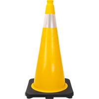 Premium Traffic Cone, 28", Yellow, 4" Reflective Collar(s) FMT Sales Ltd