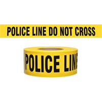 "Police Line Do Not Cross" Contractor-Grade Barricade Tape, English, 3" W x 1000' L, 2 mils, Black on Yellow FMT Sales Ltd