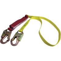 External Energy Absorber Lanyard with 3/4" Hook, 6', Snap Hook Center, Snap Hook Leg Ends, Polyester FMT Sales Ltd