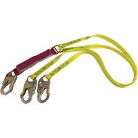 External Energy Absorber Lanyard with 3/4" Hooks, 6', Snap Hook Center, Snap Hook Leg Ends, Polyester FMT Sales Ltd