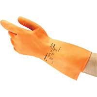 ALPHATEC&reg; 87-320 Gloves, Size 7, 11.8" L, Rubber Latex, Flock-Lined Inner Lining, 18-mil FMT Sales Ltd