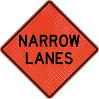 Quadra Flex Roll-Up Sign with Traffic Control Person Ahead Symbol FMT Sales Ltd