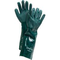 Double Dipped Green Gloves, 18" L, PVC, Cotton Jersey Inner Lining, 70-mil FMT Sales Ltd
