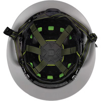 Casque Fibre Metal de style escalade avec bordure compl&egrave;te, R&eacute;pond aux normes CSA type 2, Suspension Rochet, Ventil&eacute; FMT Sales Ltd