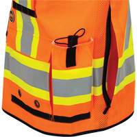 6680 High-Visibility Antimicrobial Mesh-Back Surveyor Vest, High Visibility Orange, Small, Polyester FMT Sales Ltd