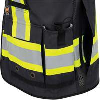 6679 High-Visibility Antimicrobial Mesh-Back Surveyor Vest, Black, Small, Polyester FMT Sales Ltd