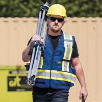 6681 High-Visibility Antimicrobial Mesh-Back Surveyor Vest, Royal Blue, Small, Polyester FMT Sales Ltd