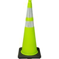 Premium Traffic Cone, 36", Lime Green, 4" & 6" Reflective Collar(s) FMT Sales Ltd