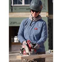 GRIDIRON Long Sleeve Pocket T-Shirt, Women's, X-Small, Blue FMT Sales Ltd