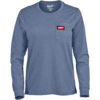 GRIDIRON Long Sleeve Pocket T-Shirt, Women's, X-Small, Blue FMT Sales Ltd
