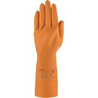 AlphaTec&reg; 87-208 Heavy-Duty Chemical-Resistant Gloves, Size 7, 12.8" L, Rubber Latex, Cotton/Flock-Lined Inner Lining, 29.5-mil FMT Sales Ltd