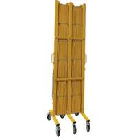 Expandable Barrier, 84" H x 20' L, Yellow FMT Sales Ltd