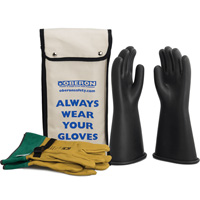 Ensemble de gants en caoutchouc pour l'&eacute;lectricit&eacute; de classe 1, 8, 14" lo, 37 cal/cm², NFPA 70E FMT Sales Ltd