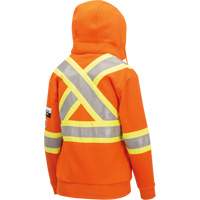 Chandail lourd avec capuchon, Femmes, T-petit, Orange haute visibilit&eacute; FMT Sales Ltd