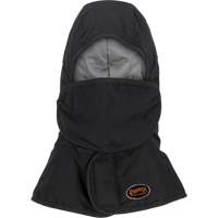 Doublure matelass&eacute;e ignifug&eacute;e Pioneer 765A pour casque de s&eacute;curit&eacute; avec un long cou et embout buccal amovible, Noir/Gris, Coton/FR-Tech/Modacrylique/Nylon FMT Sales Ltd