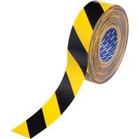 Ruban de marquage pour plancher ToughStripe Max, 2" x 100', Polyester, Noir et jaune FMT Sales Ltd