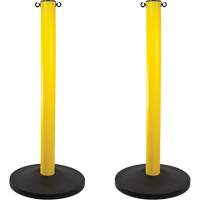 Industrial Stanchion, 37" High, Yellow FMT Sales Ltd