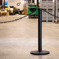 Industrial Stanchion Kit with Plastic Chain, 37" High, Red FMT Sales Ltd