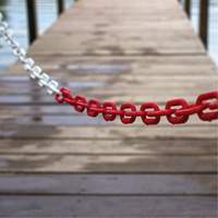 Bicolour Plastic Barrier Chain, Green/White FMT Sales Ltd