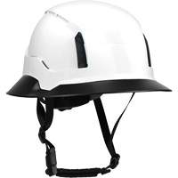Bordure large compl&egrave;te &agrave; agrafe pour casque d'alpiniste RZRBack, blanc FMT Sales Ltd