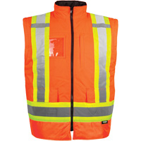High-Visibility 7-in-1 Jacket, Polyester, High Visibility Orange, X-Small FMT Sales Ltd