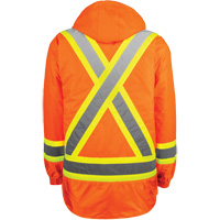 High-Visibility 7-in-1 Jacket, Polyester, High Visibility Orange, X-Small FMT Sales Ltd