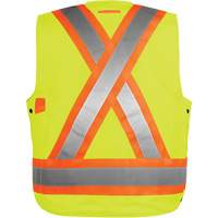 Veste haute visibilit&eacute; pour arpenteur, Orange haute visibilit&eacute;, Petit, Polyester FMT Sales Ltd