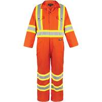 High-Visibility Unlined Coveralls, Small, High Visibility Orange FMT Sales Ltd