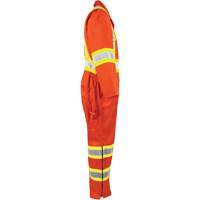 High-Visibility Unlined Coveralls, Small, High Visibility Orange FMT Sales Ltd