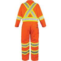 High-Visibility Unlined Coveralls, Small, High Visibility Orange FMT Sales Ltd