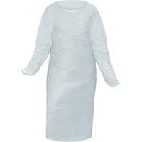 CoverMe Gown with Thumbholes, One Size, White, Polyethylene FMT Sales Ltd