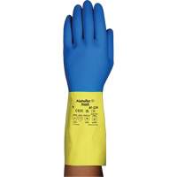 Gants r&eacute;sistants aux produits chimiques AlphaTec 87-224, Taille 10, 12,8" lo, N&eacute;opr&egrave;ne/Latex de caoutchouc, Doublure en Coton/Ouat&eacute;e, 26,8 mils FMT Sales Ltd