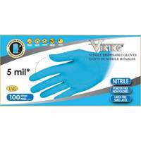 Gants jetables 34600, Petit, Nitrile, 5 mils, Sans poudre, Bleu FMT Sales Ltd